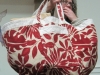 Vicki Lienau Red and Ivory Bag