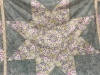 Pat Clark-two Lonestar quilts. One had a green background, and one was all pale shades of teal, mauve, and pink