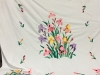 Marie Reed-Applique quilt of Iris flowers from an older pattern.