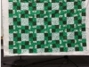 Regina Packard-green and white quilt for Wounded Warriors project